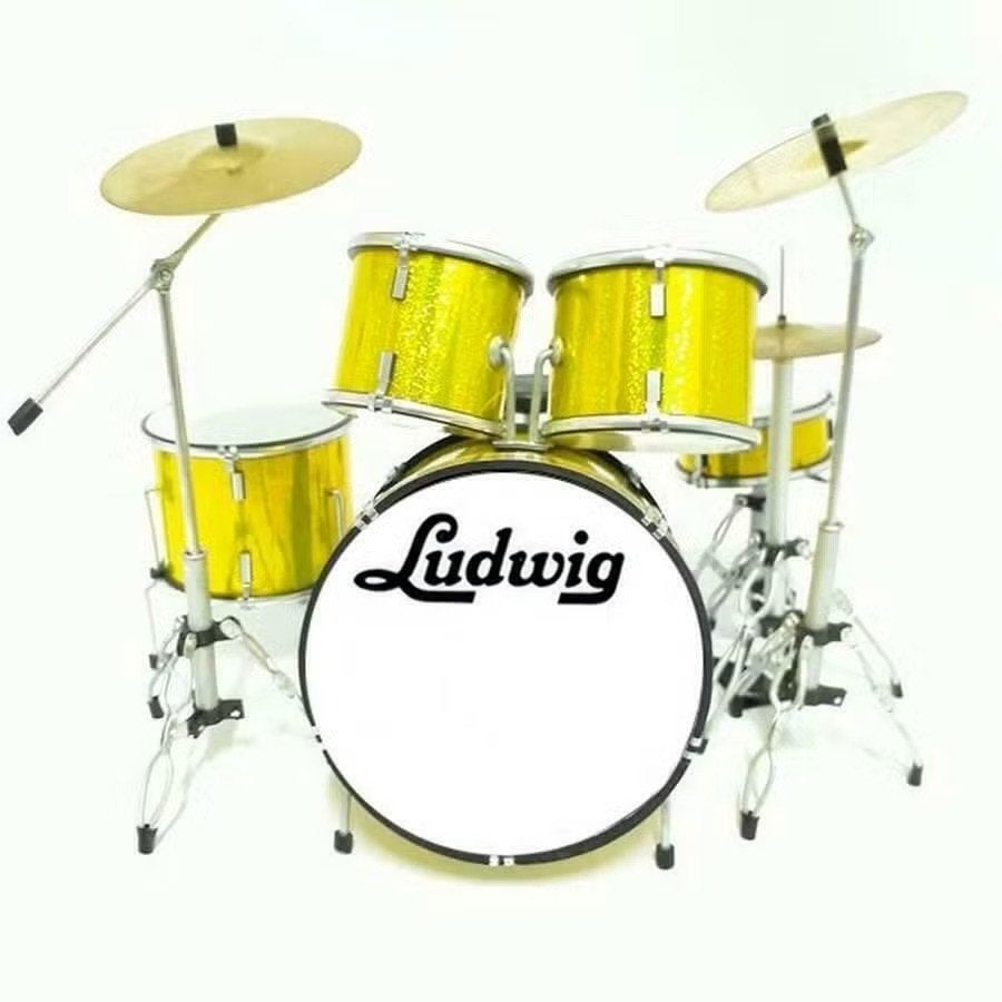 Miniatuur decoratief Ludwig geel drumstel, Enlèvement ou Envoi, Neuf