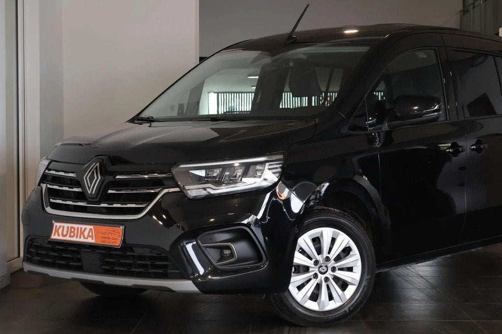 Renault Kangoo Kangoo 1.3 TCe Automaat TrekH ACC LijnA Garan, Auto's, Automaat, Gebruikt, Zwart, Renault