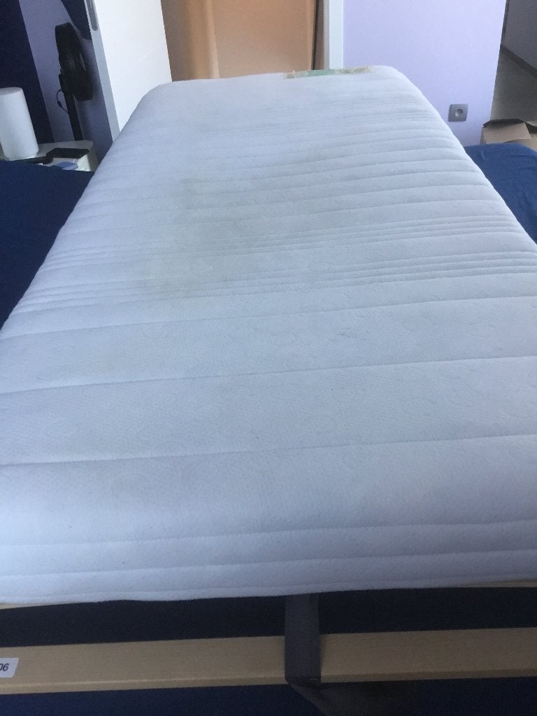 Bed,lattenbodem,matras, Huis en Inrichting, Ophalen, Gebruikt, 90 cm, Eenpersoons