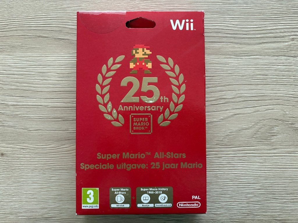*Nieuw* 25th Anniversary Super Mario All-Stars Nintendo Wii, Games en Spelcomputers, Ophalen of Verzenden, Vanaf 3 jaar, Platform