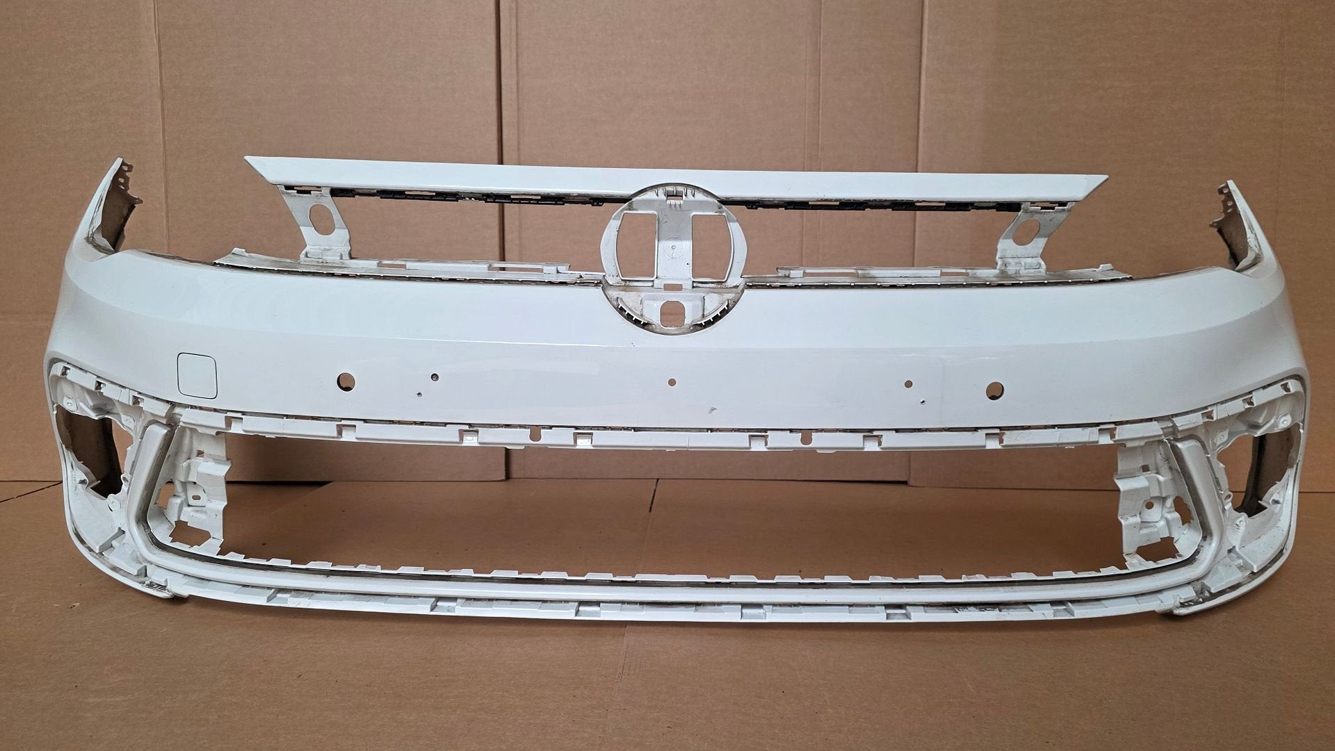Voorbumper VW Polo 2G Facelift Bumper bj.2022-2026 LC9A, Gebruikt, -, Voor, Ophalen of Verzenden