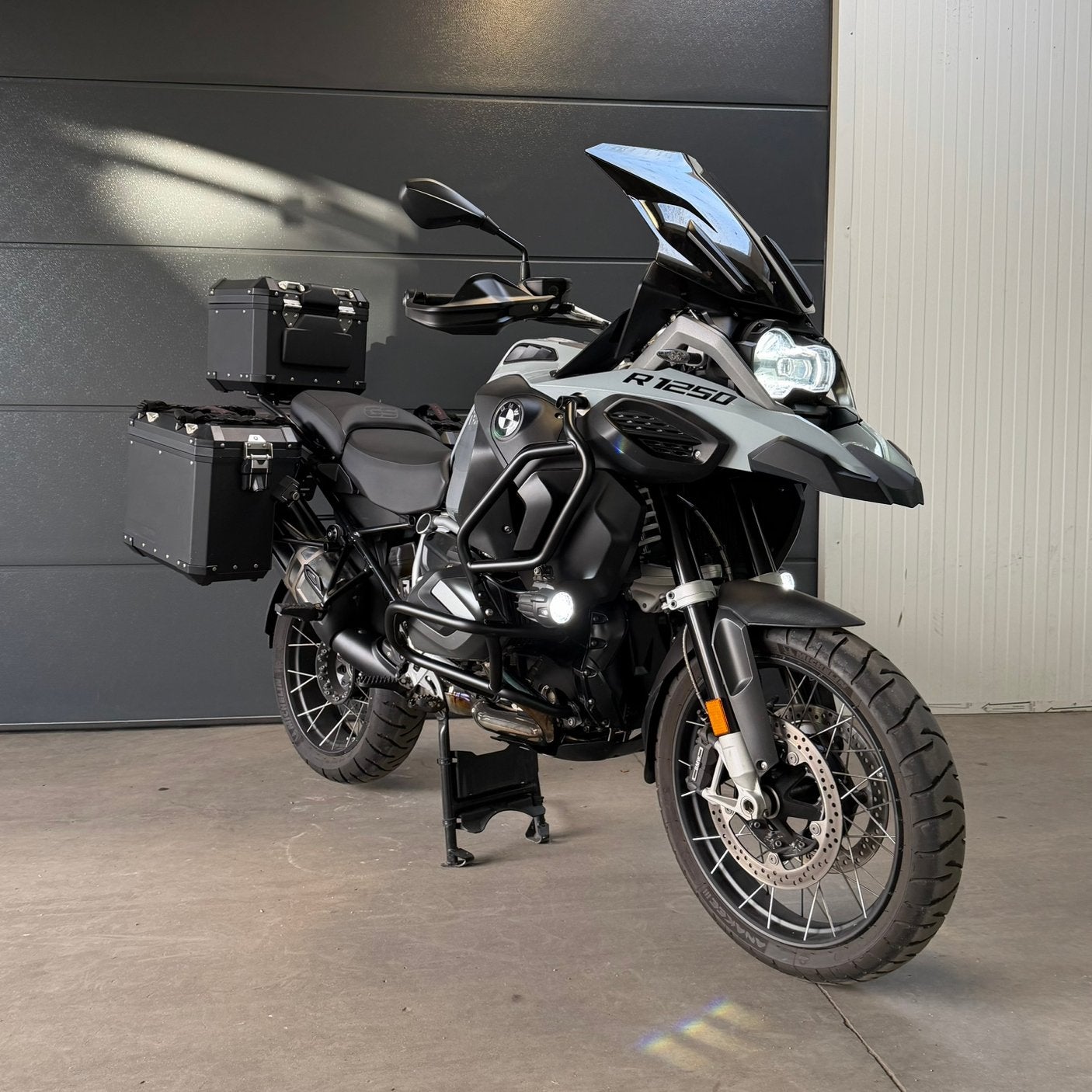 BMW R1250GS ADVENTURE - 2019 - Brushed Alu -Perfecte staat, Motoren, Motoren | BMW, 2 cilinders, Occasion, 1254 cc, Bedrijf