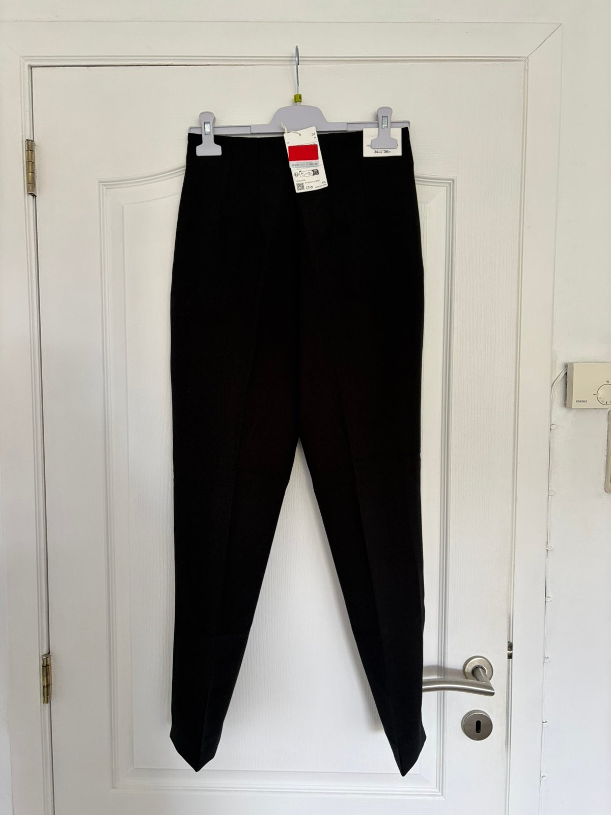 Pantalon style ZARA, Comme neuf, Taille 34 (XS) ou plus petite, Noir, Enlèvement
