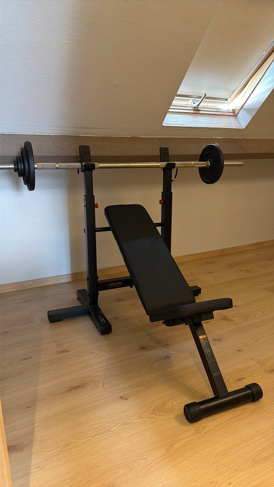 Verstelbare halterset 50kg & CORENGTH Verstelbare halterbank, Sports & Fitness, Équipement de fitness, Enlèvement, Neuf, Set d’haltères
