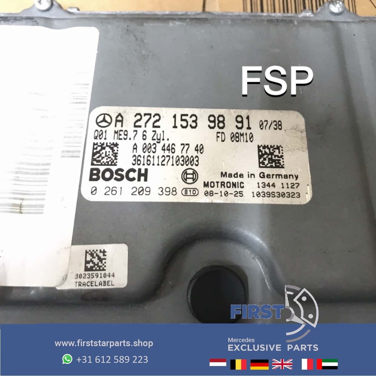 A2721539891 MOTOR ECU MODULE COMPUTER MERCEDES C Klasse W204, Utilisé, -, -, Enlèvement ou Envoi