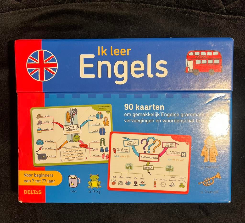 Ik leer Engels - 90 educatieve kaarten, Ophalen of Verzenden, Nieuw, Fictie
