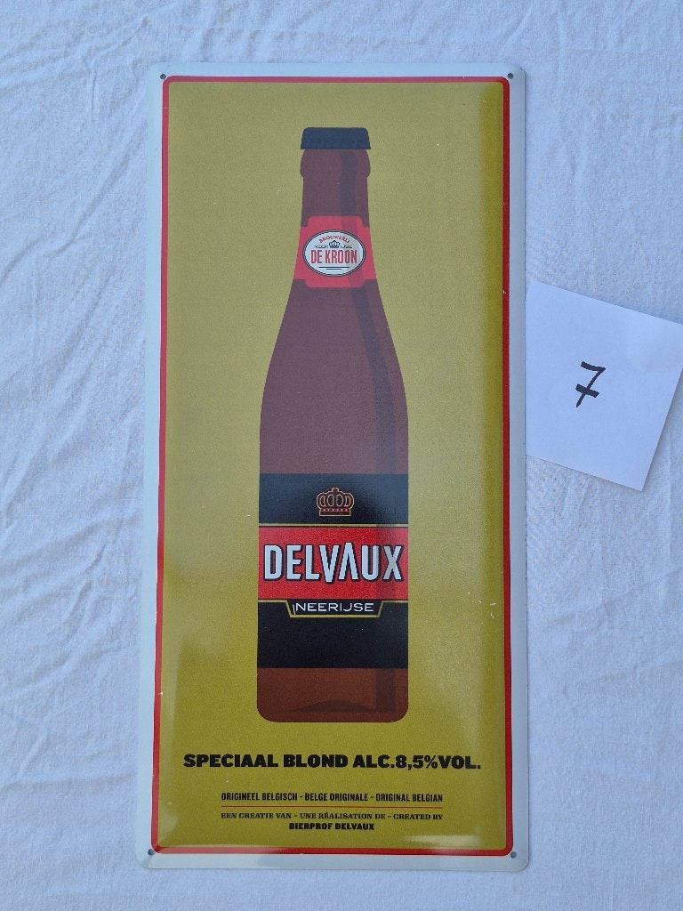 panneau d'affichage en métal n 7, Enlèvement, Comme neuf, Panneau publicitaire