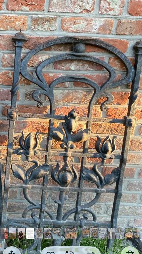 Ornamenten gietijzeren fond, Antiek en Kunst, Ophalen
