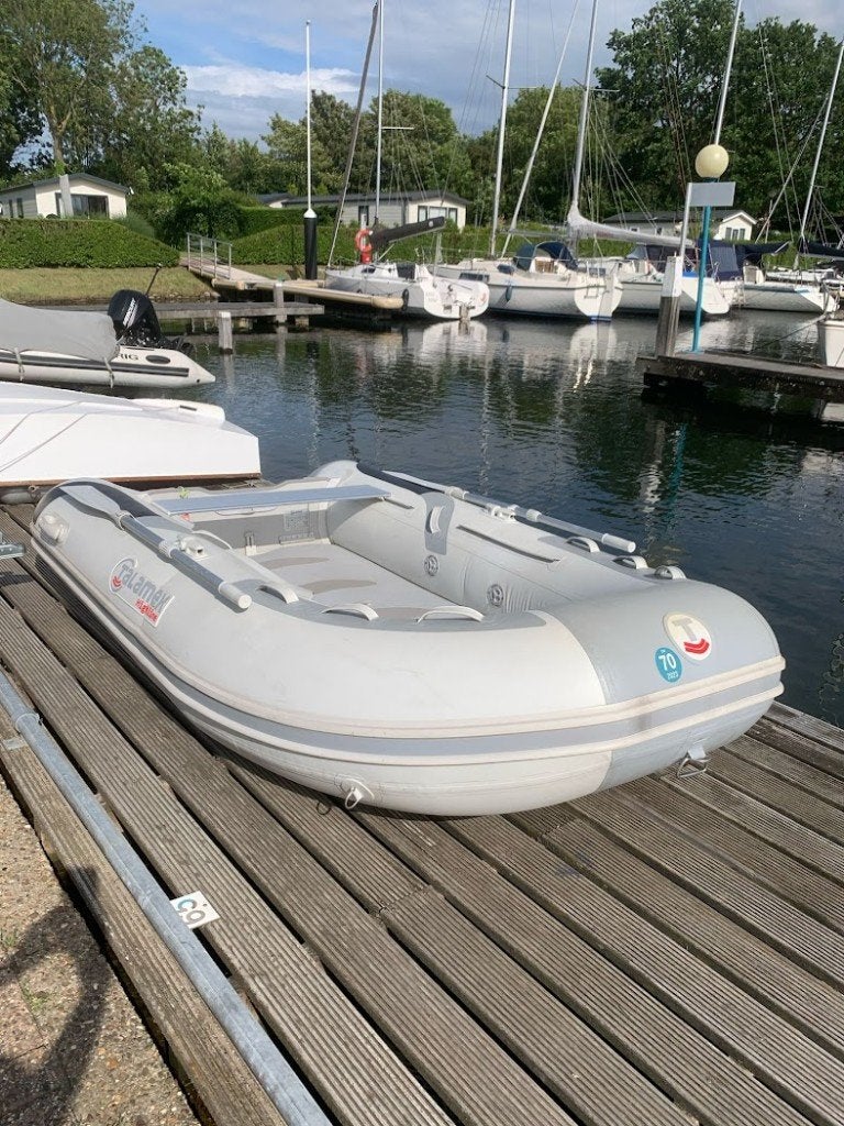 Rubberboot Talamex Highline, Watersport en Boten, Rubberboten, Gebruikt, Talamex, Airdeck, Afdekzeil, Inclusief motor, Inclusief trailer