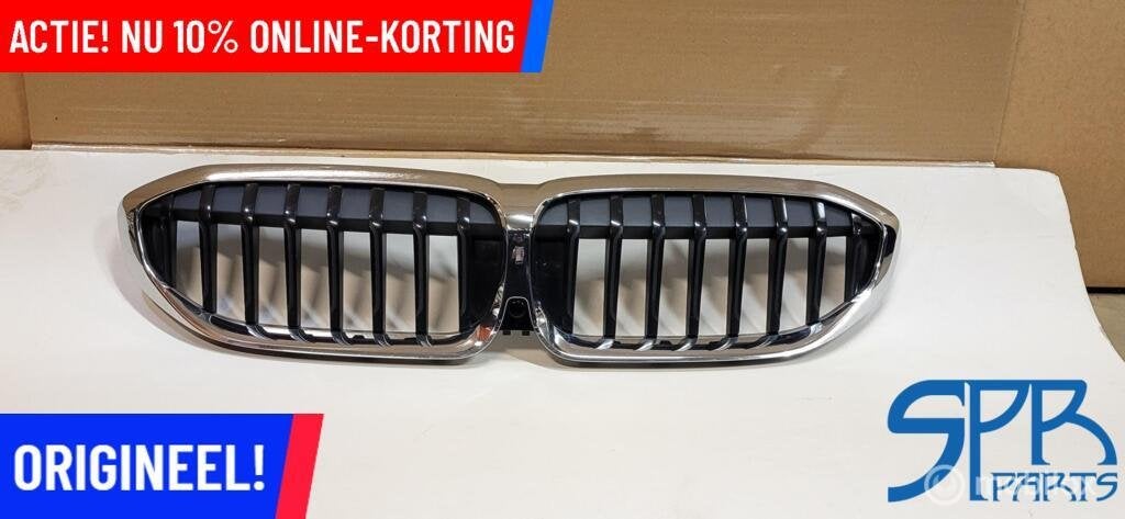 Grille BMW 3-serie G20 G21 GRILL NIEREN CHROOM CAMERA OPTIE, Enlèvement ou Envoi, Utilisé, BMW