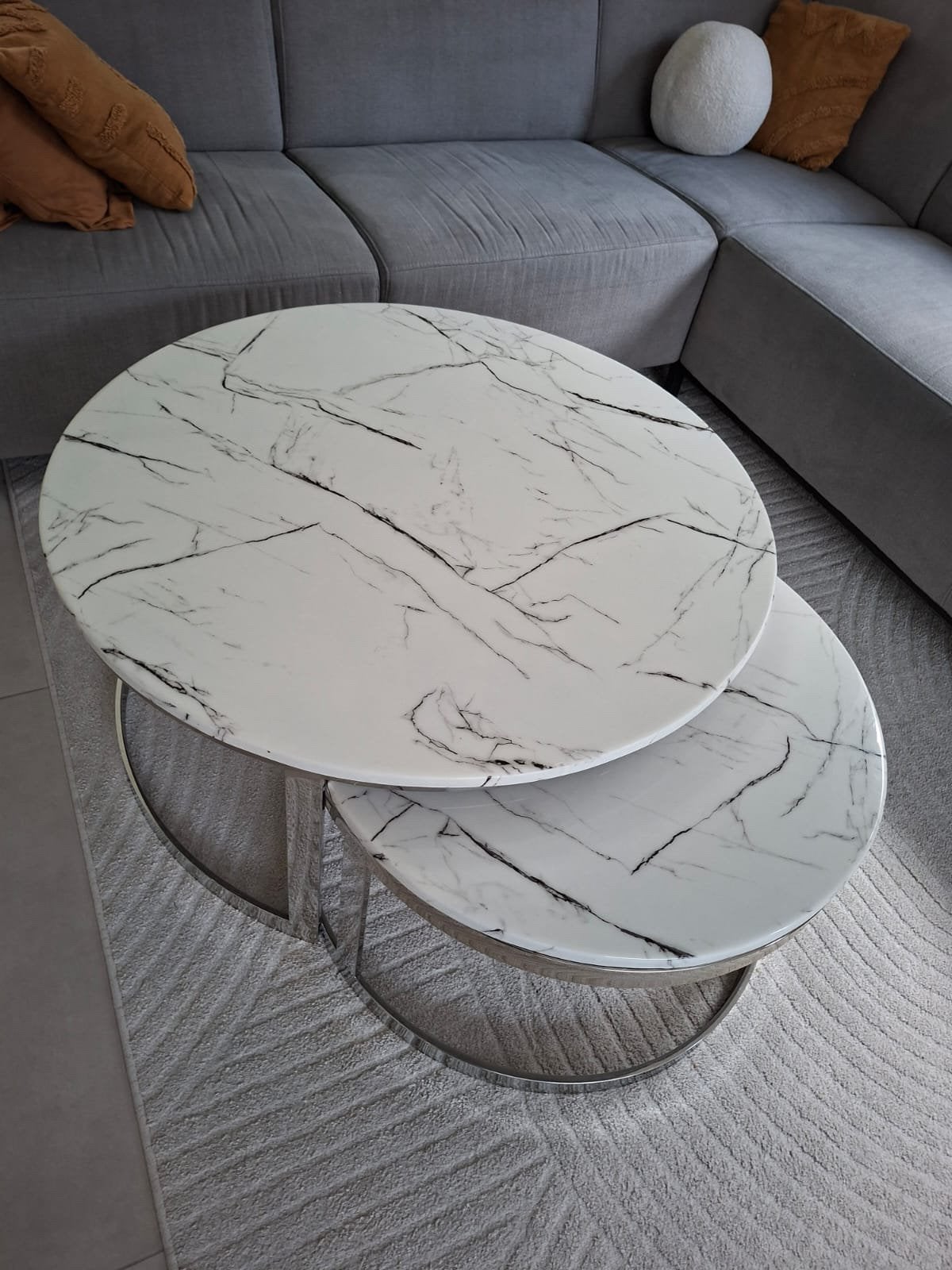 Salontafel marlerlook, Huis en Inrichting, Ophalen, Gebruikt