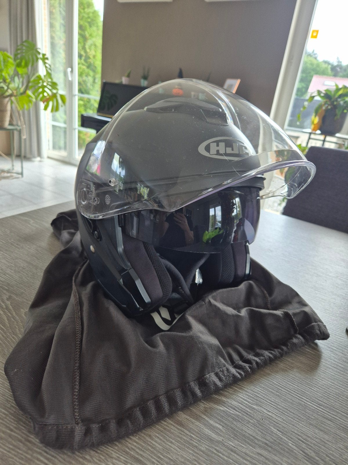 Jethelm HJC I30 mat zwart S 55-56cm, Motos, Femmes, Seconde main, Enlèvement, S