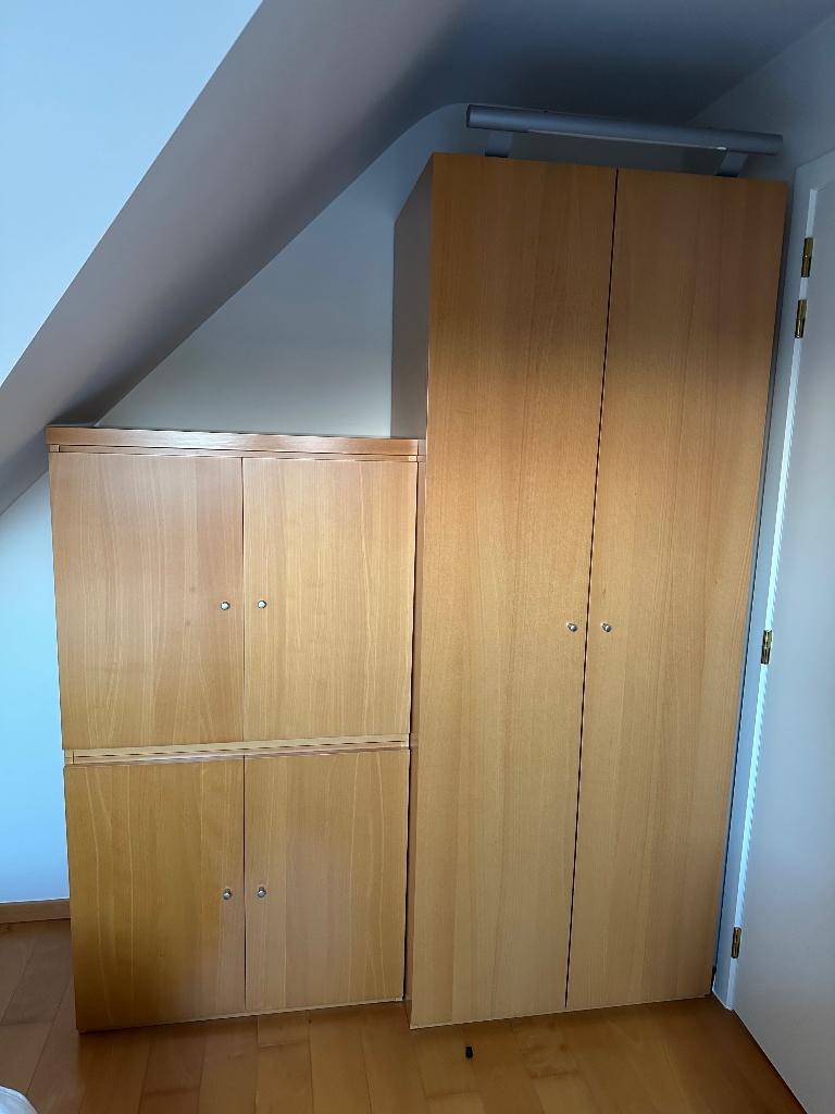 2 deurskleerkasten, Ophalen, Met deur(en), Gebruikt, 200 cm of meer