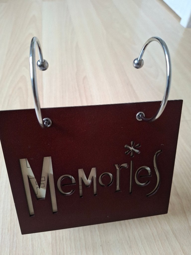 Desktop Flip-Album / Fotohouder 10x15 - 'Memories', Ophalen of Verzenden, Hout