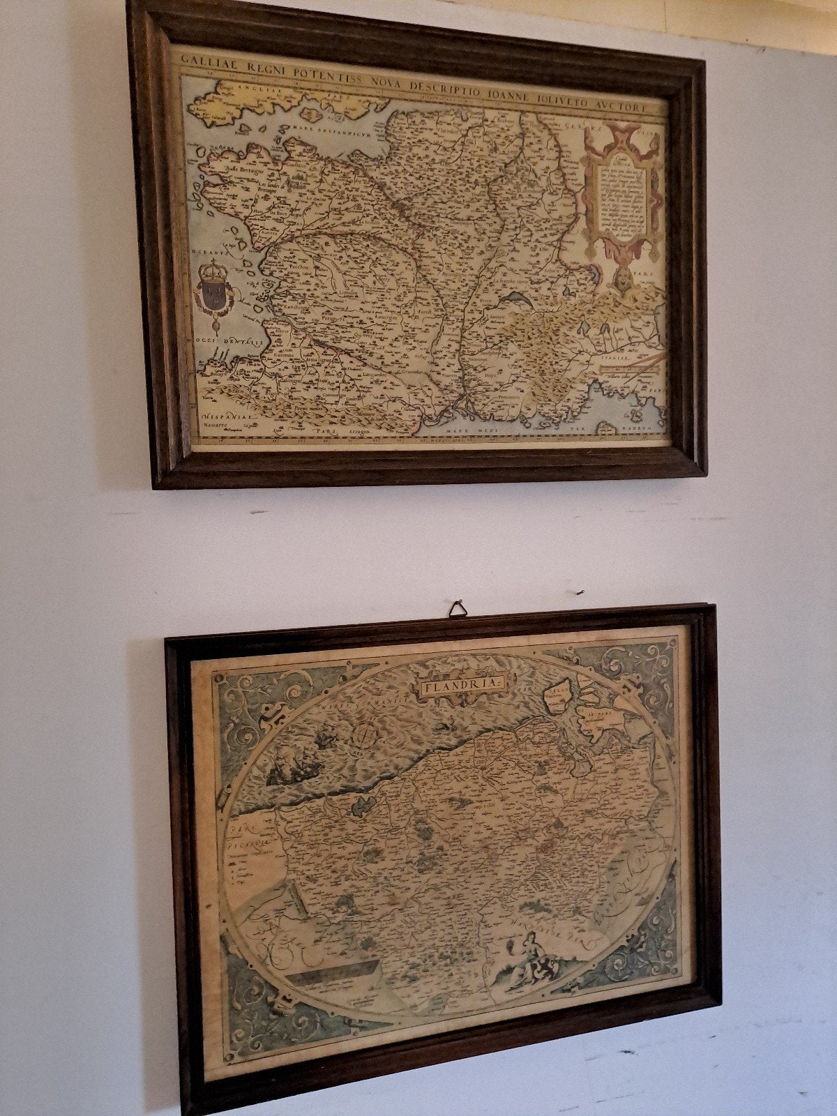 Twee oude Landkaarten, Boeken, Ophalen of Verzenden