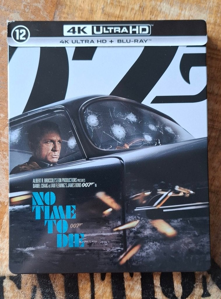 BLU-RAY 4K Ultra HD Coffret JAMES BOND 007 No Time To Die, CD & DVD, Blu-ray, Comme neuf, Action, Blu-ray 4K Ultra HD, Film, À partir de 12 ans