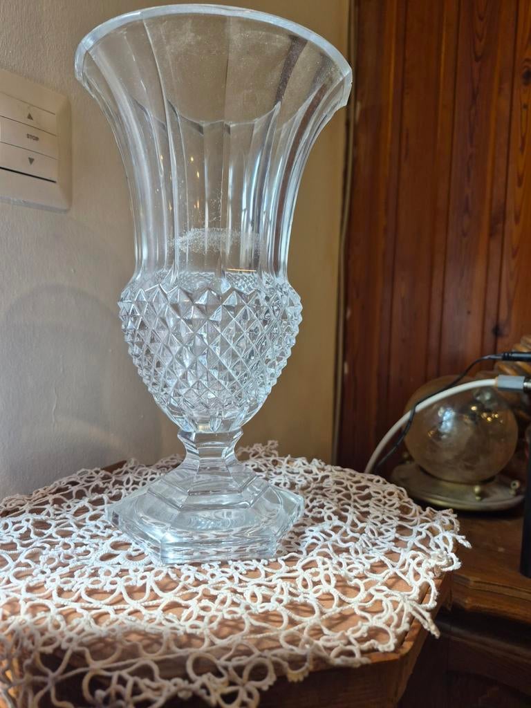 Rare Vase Médicis en Cristal de Val Saint-Lambert, Enlèvement ou Envoi