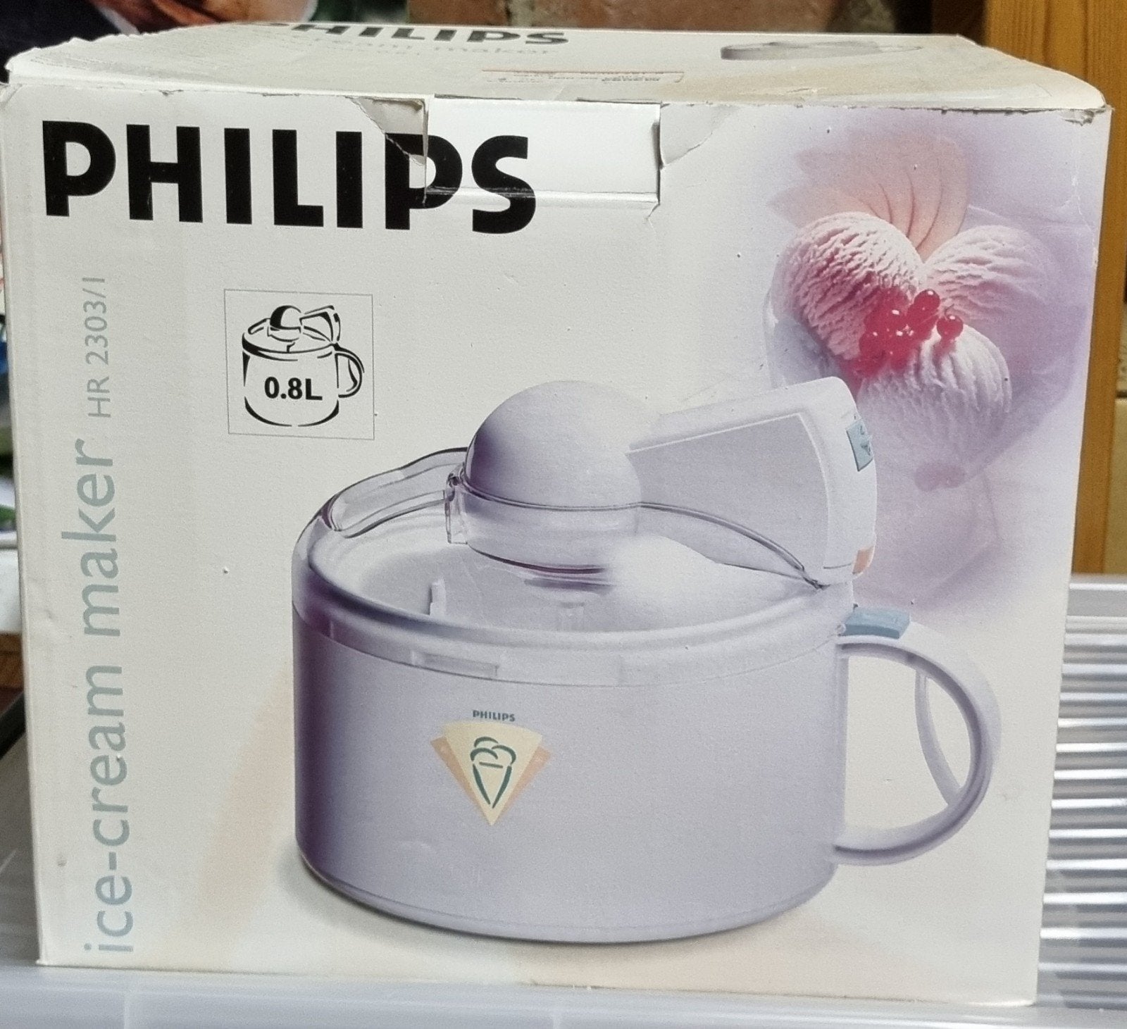ijsmachine 0.8l, Ophalen of Verzenden, Zo goed als nieuw
