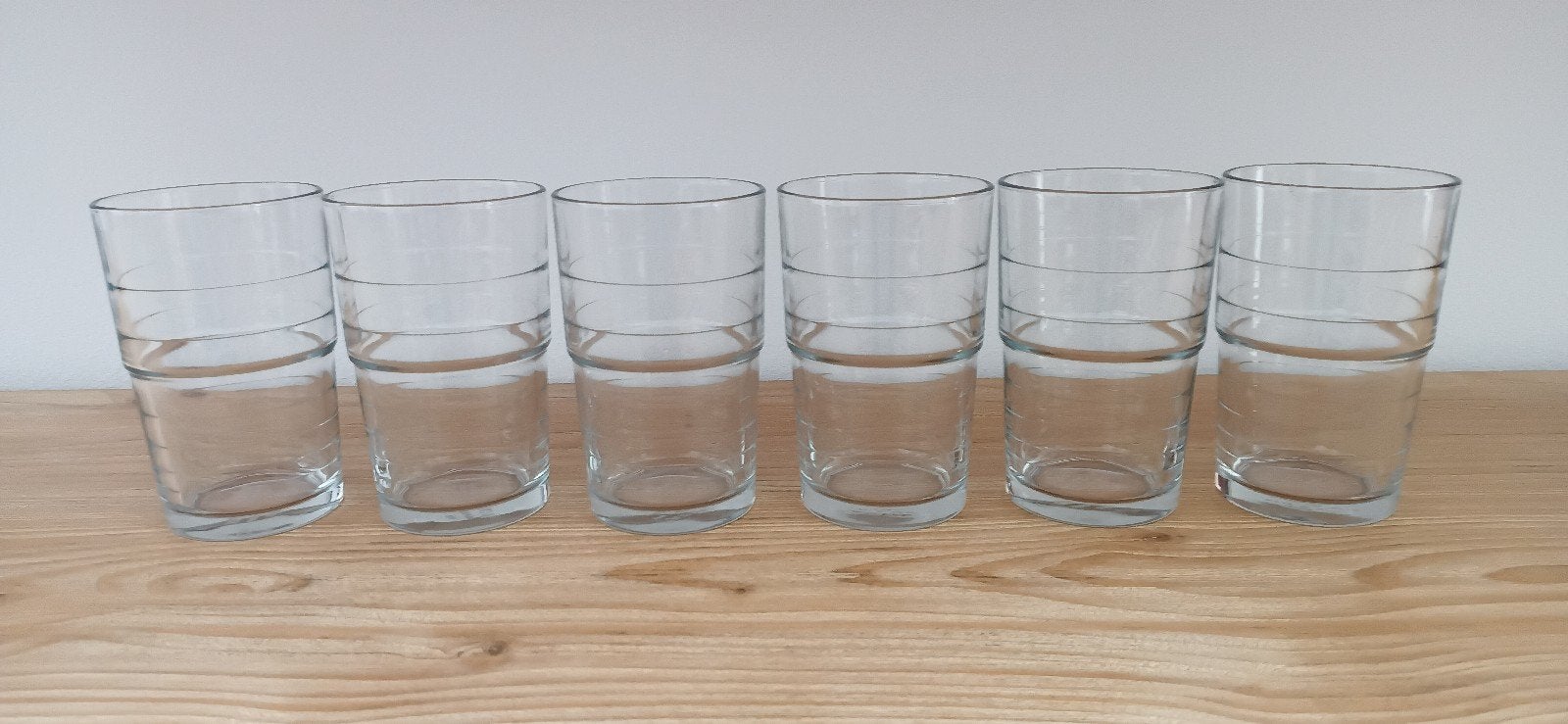 Lot de 6 verres à eau, Enlèvement, Utilisé, Verre à eau
