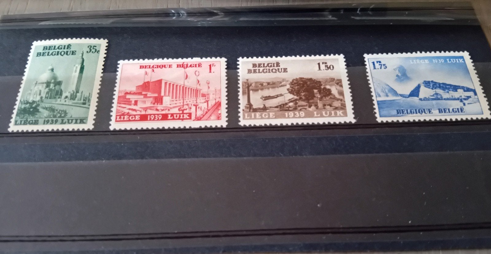 Timbres de Belgique n 484/487* lot 641B, Envoi, Neuf