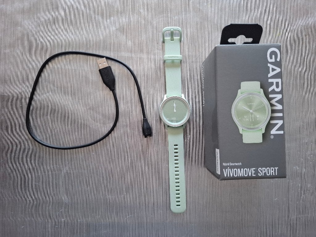 Garmin vivomove sport muntgroen, Ophalen of Verzenden, Zo goed als nieuw, Waterdicht, Afstand