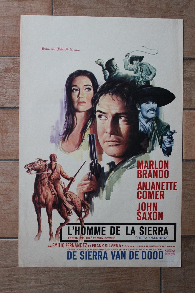filmaffiche Marlon Brando The Appaloosa 1966 filmposter, Verzamelen, Posters, Rechthoekig Staand, Ophalen of Verzenden, Zo goed als nieuw