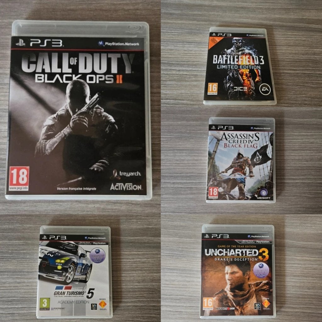 PS3-games Uncharted Gran Turismo 5 Battlefield 3 call of, Ophalen of Verzenden, Zo goed als nieuw, Avontuur en Actie
