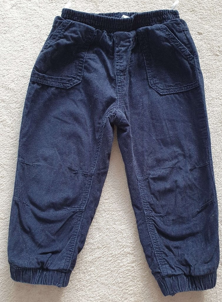 Pantalon en velours côtelé bleu marine - T 92 - Baby Club, Kinderen en Baby's, Zo goed als nieuw, Baby Club, Jongen, Ophalen