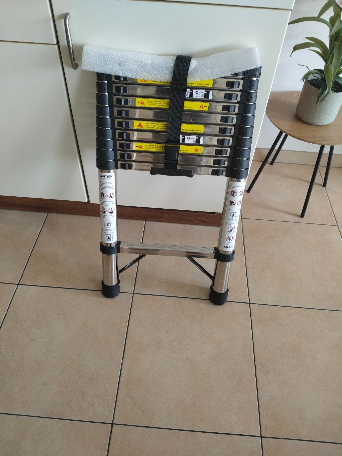 telescopische ladder 3.20 hoog, Doe-het-zelf en Bouw, Ophalen, Ladder