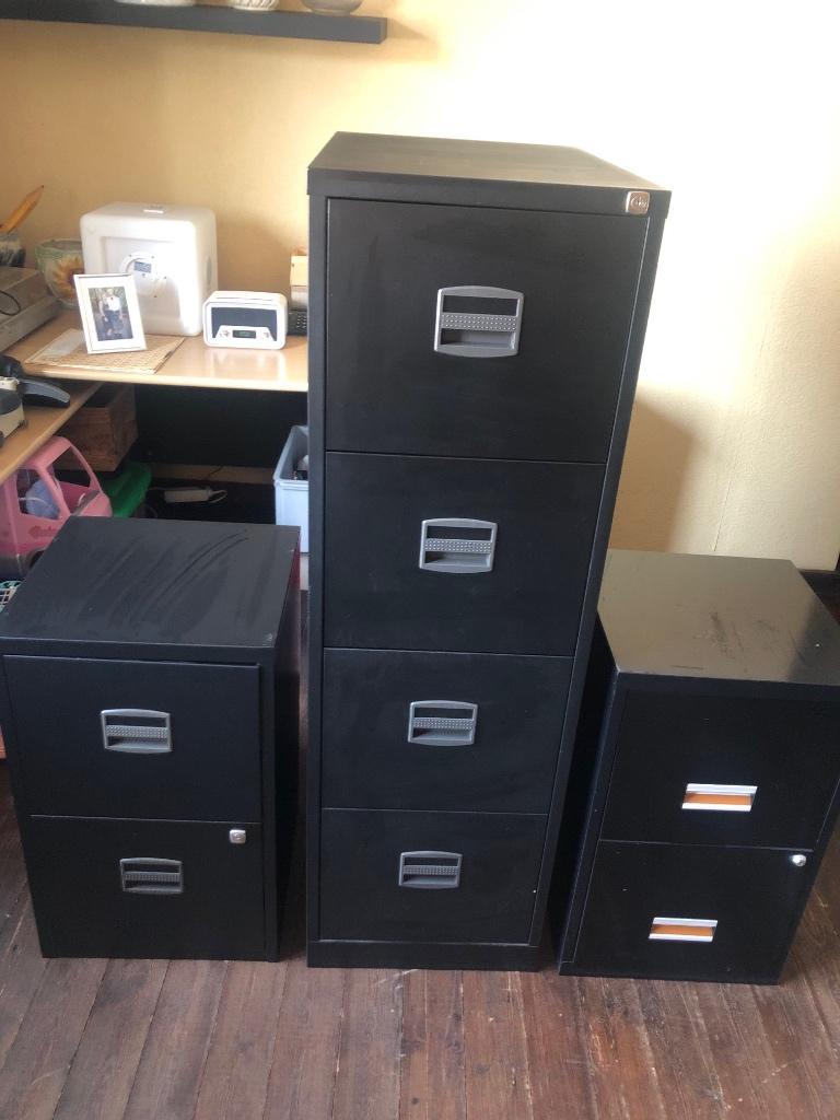 3 archiefkasten met hangclassement, Ophalen, Minder dan 50 cm, Zwart, Zo goed als nieuw