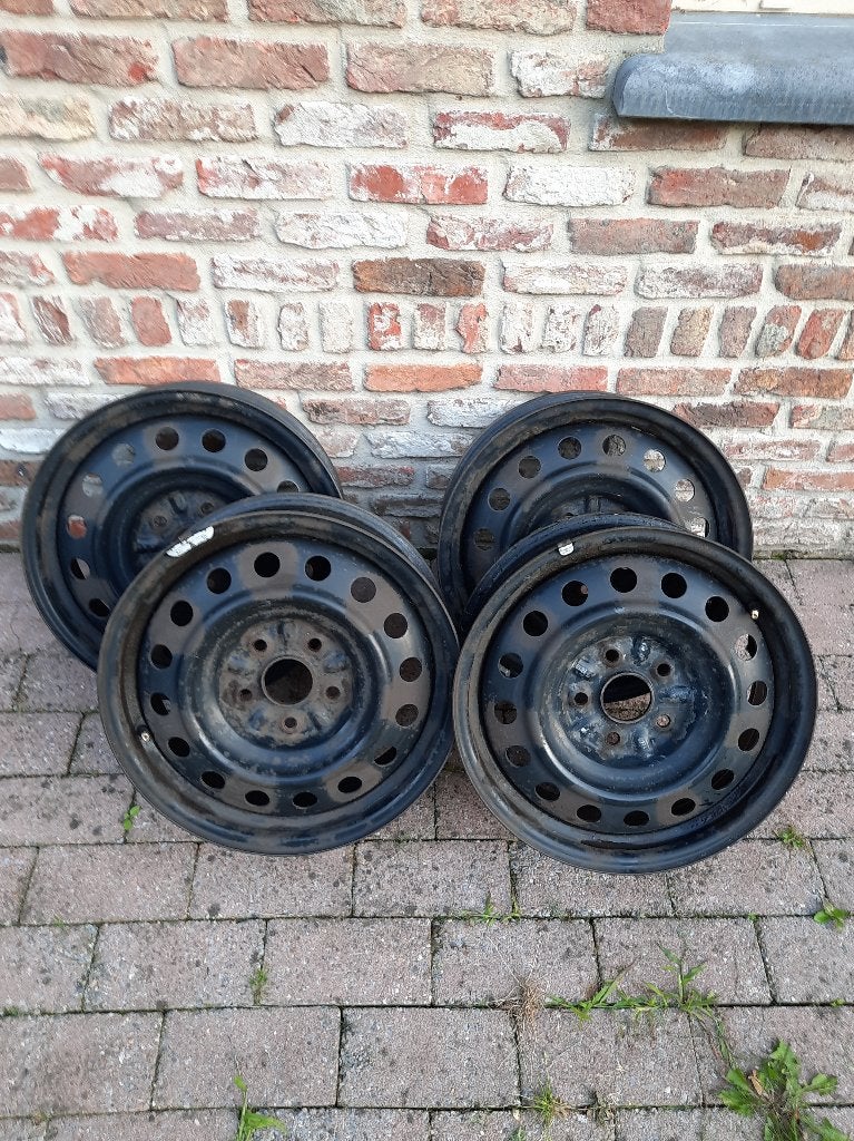 Set velgen (met gratis bandenlichters), Auto-onderdelen, Banden en Velgen, Ophalen, Gebruikt, Velg(en), 16 inch
