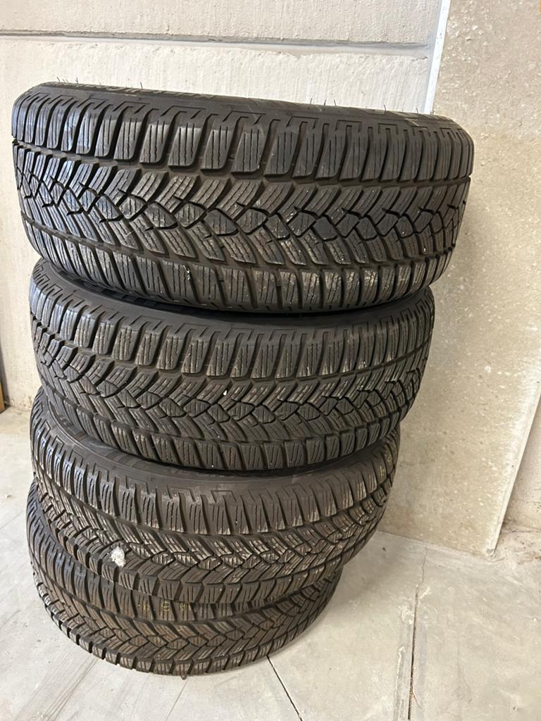 Vier winterbanden met velg, Auto-onderdelen, Banden en Velgen, Ophalen, Gebruikt, 16 inch, Banden en Velgen