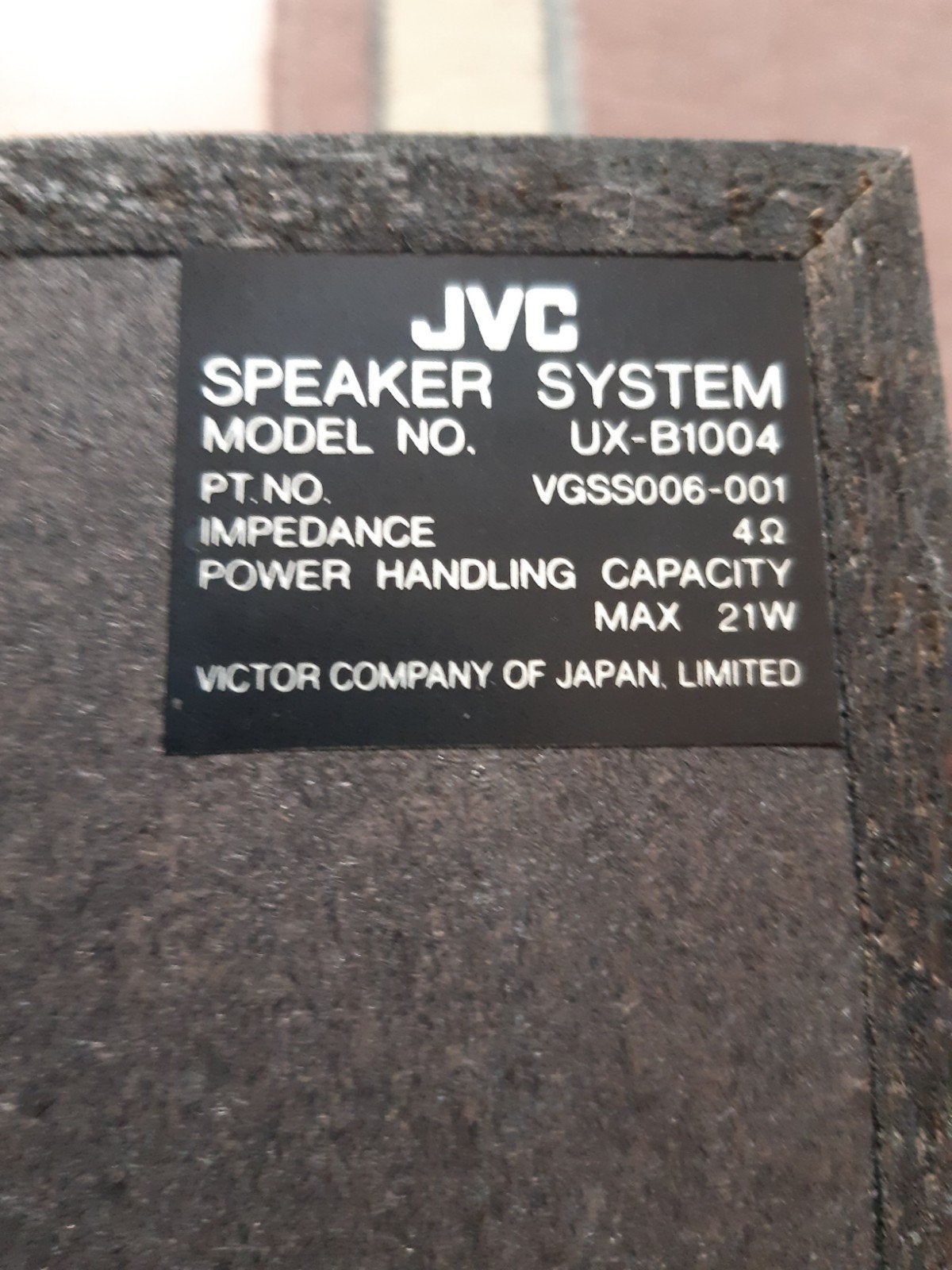 luidsprekers jvc, Audio, Tv en Foto, Ophalen, JVC