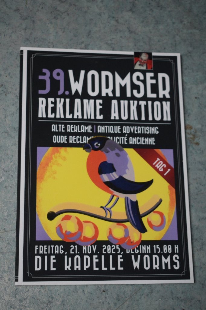 boek 1 emaillebord Wormser olie blik, Verzamelen, Ophalen of Verzenden, Zo goed als nieuw