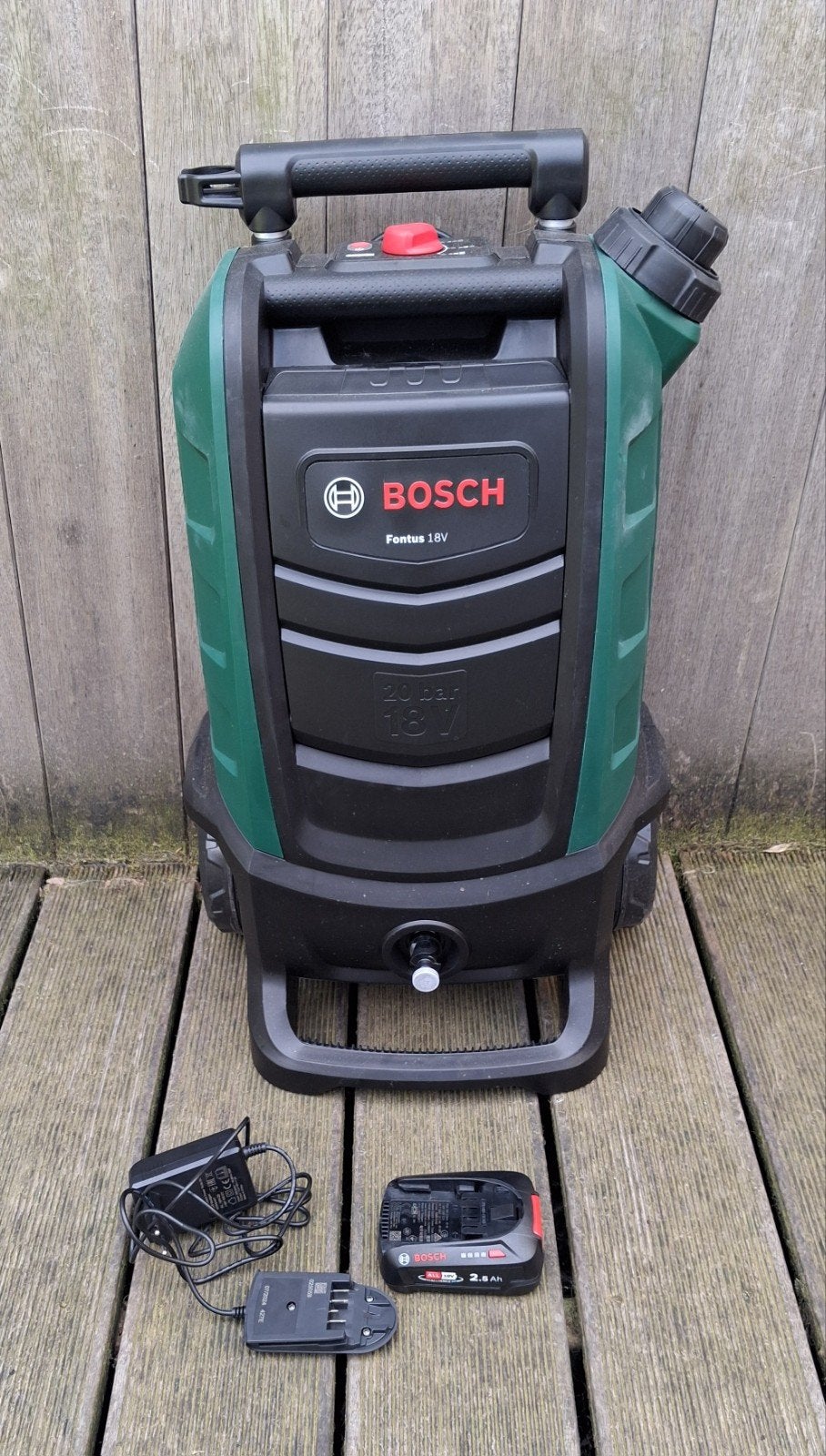 Bosch Fontus Gen II 18V, Ophalen