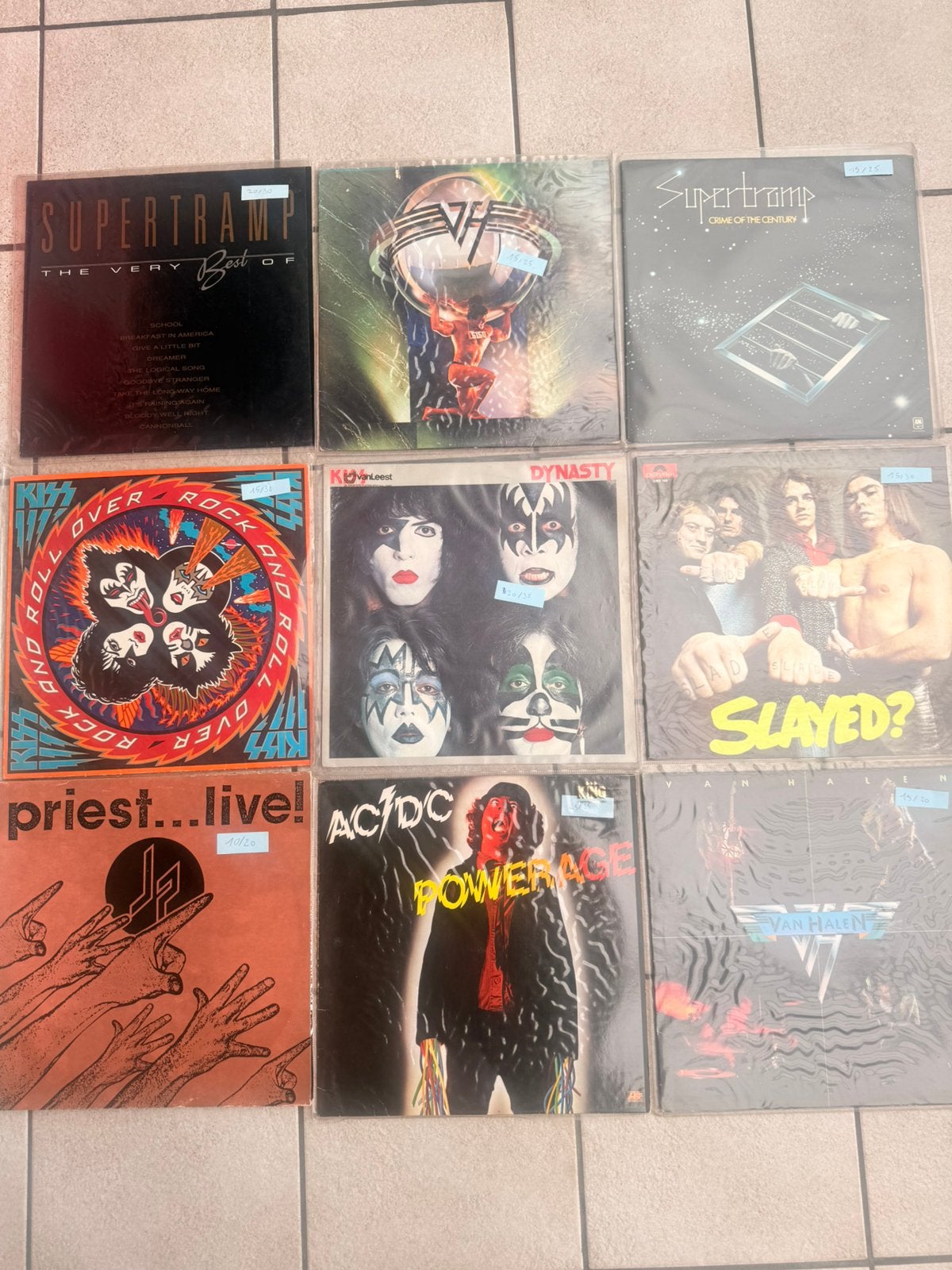 Lp Van Halen //acdc//kiss//slayed//supertramp, Verzenden, Zo goed als nieuw