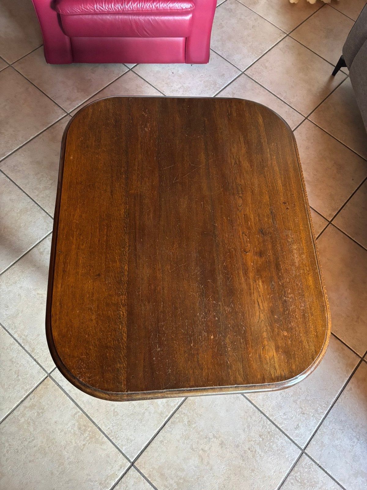 eikenhouten salontafel in Henri Deux-stijl, Ophalen, Gebruikt