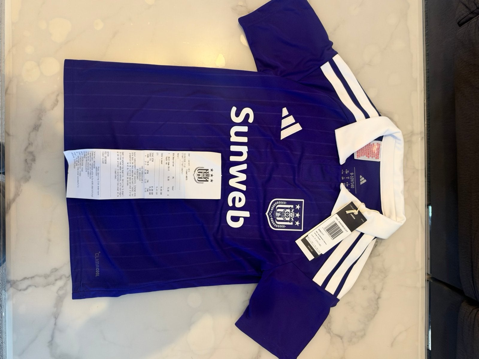 MAILLot ANDERLECHT 2026-2027 – ENFANT, Enlèvement, Neuf, Maillot