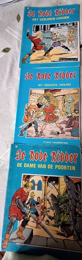 Strips Rode Ridder, Ophalen, Gelezen, Studio Vandersteen, Meerdere stripboeken