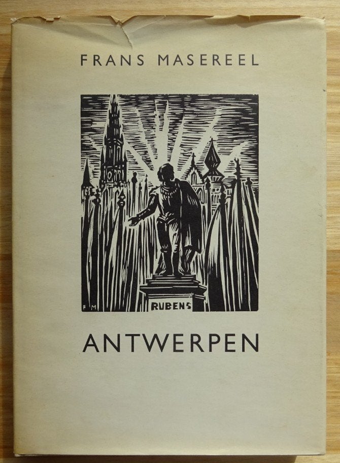 Frans Masereel, Antwerpen, 78 houtsneden, 1968, Design graphique, Enlèvement ou Envoi, Utilisé, Roger Avermaete
