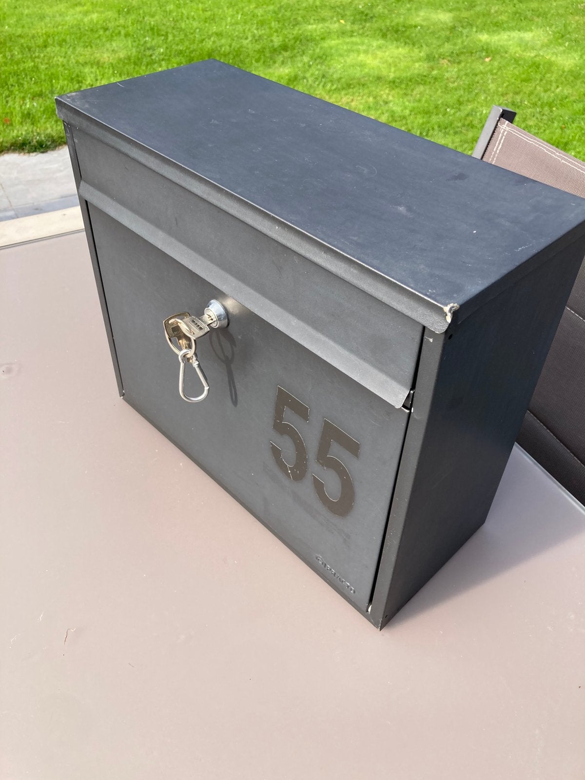 Kleine Metalen brievenbus, Tuin en Terras, Ophalen of Verzenden, Gebruikt, Wandbrievenbus