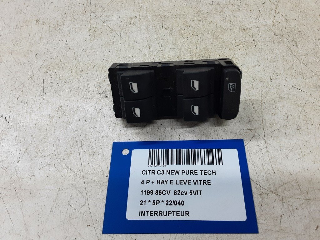 COMMUTATEUR Citroën C3 (SX / SW) (01-2016/-) (9814897ZD), Utilisé, Citroën