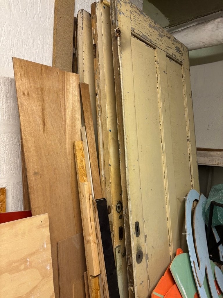 Vieilles portes et fenêtres en bois - à donner, Enlèvement, Utilisé, Bois, Chambranle de porte