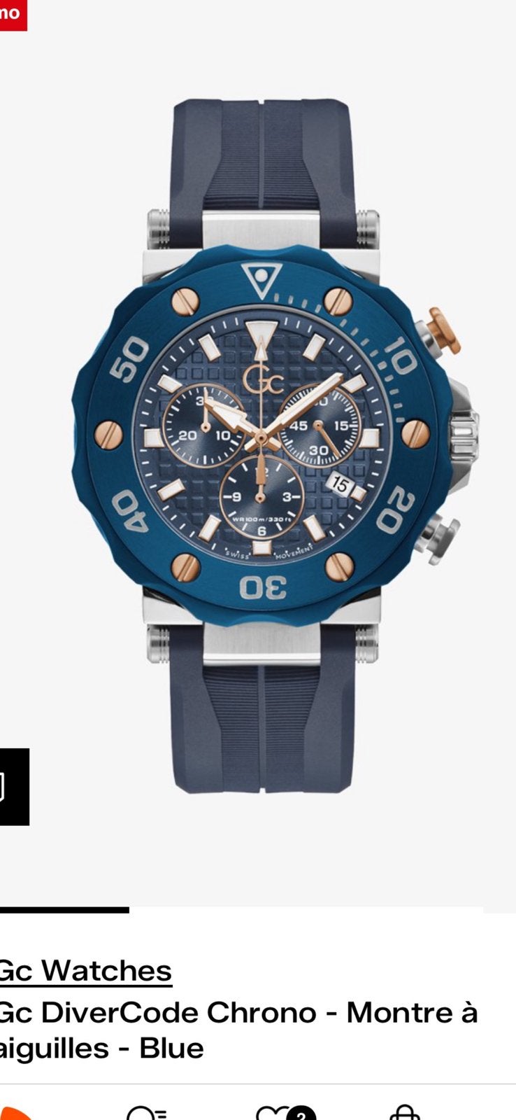 Montre GC chrono, Ophalen of Verzenden, Zo goed als nieuw