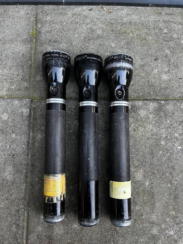 3 MAG-LITE zaklampen, Caravans en Kamperen, Zaklampen, Ophalen of Verzenden, Gebruikt, Batterij