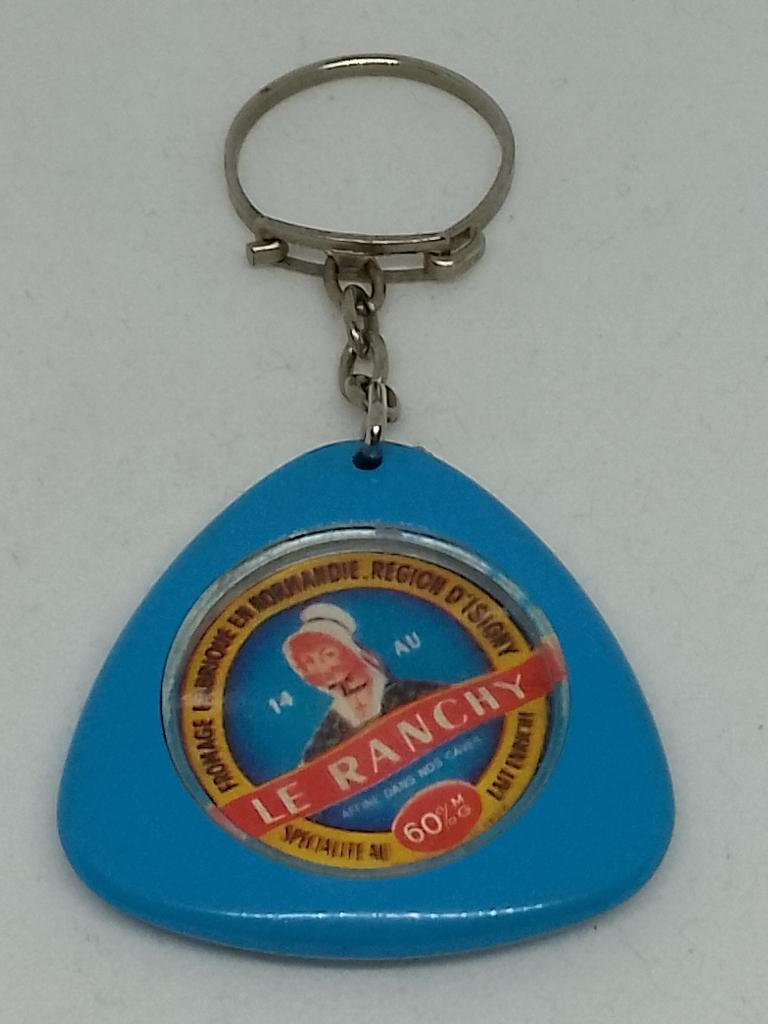 Vintage Sleutelhanger Le Ranchy – Franse Kaas Normandië, Verzamelen, Ophalen of Verzenden, Gebruikt, Merk