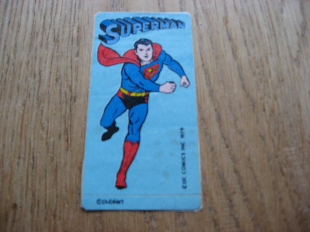 Sticker Superman 1979 4 x 8 cm, Ophalen of Verzenden, Nieuw, Strip of Tekenfilm