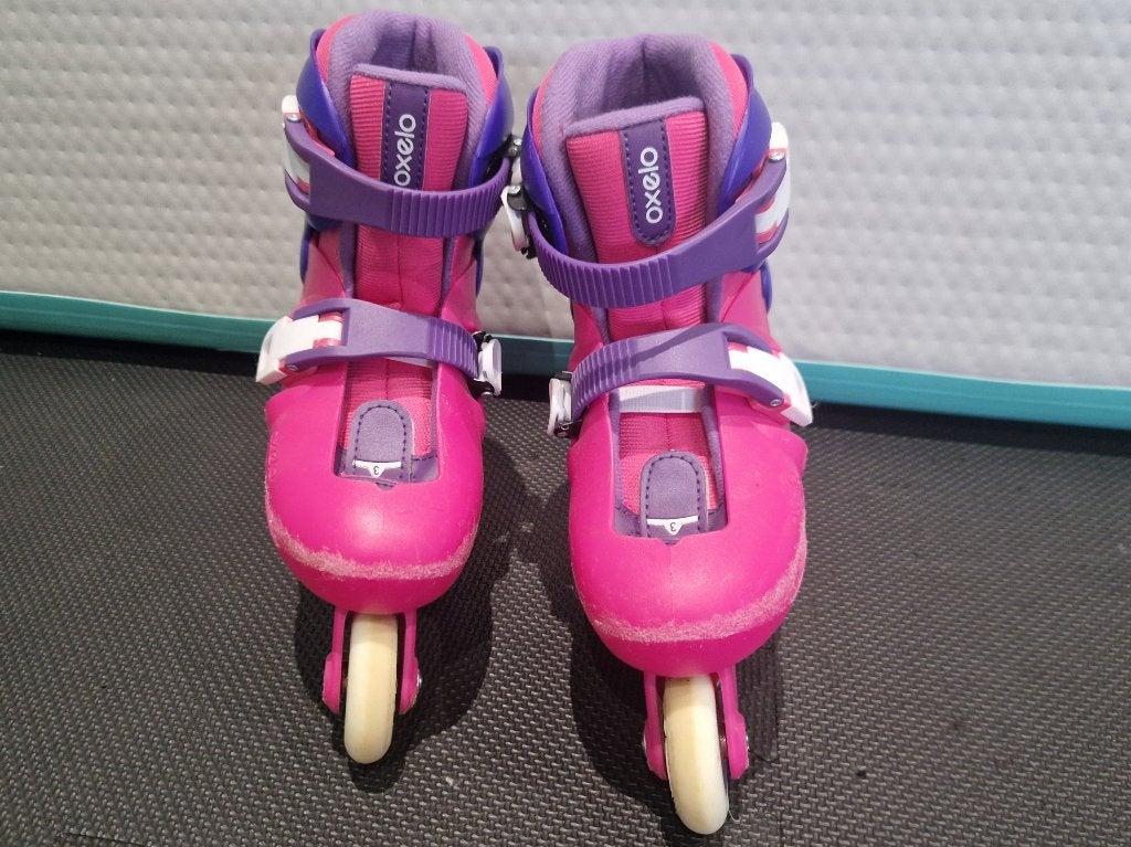 Inline skates Oxelo, maat 30-32, Sport en Fitness, Kinderen, Ophalen of Verzenden, Inline skates 4 wielen, Verstelbaar