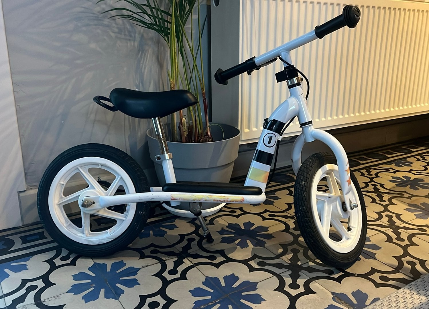 Loopfiets 12 inch, Fietsen en Brommers, Ophalen, Gebruikt, Schijfrem, Minder dan 16 inch