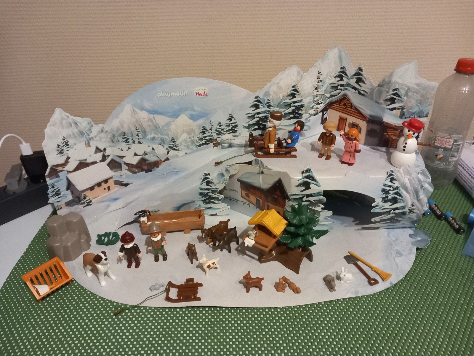 playmobil adventskalender Heidi, Ophalen